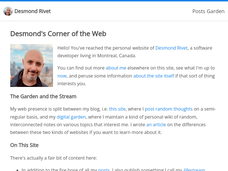 Screenshot of desmondrivet.com