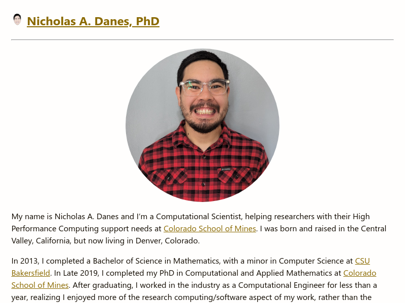 Screenshot of ndanes.com