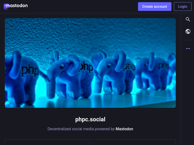 Screenshot of phpc.social