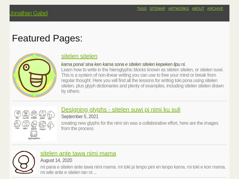 Screenshot of jonathangabel.com