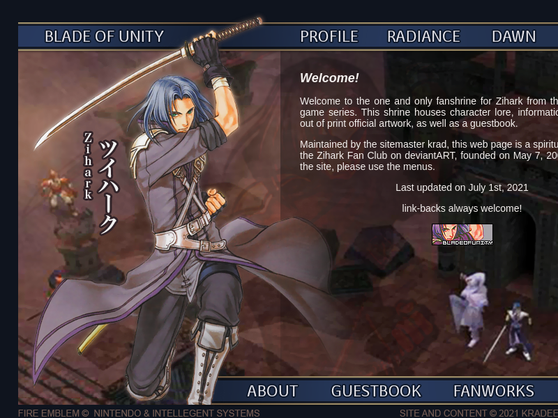 Screenshot of www.zihark.kradeelav.com