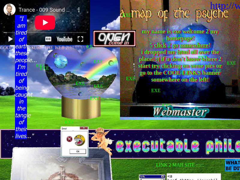 Screenshot of exephile.neocities.org