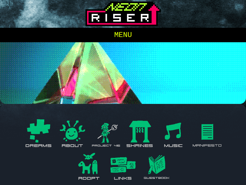 Screenshot of neonriser.neocities.org
