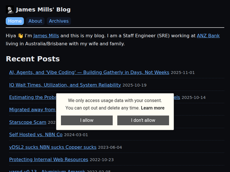Screenshot of prologic.blog
