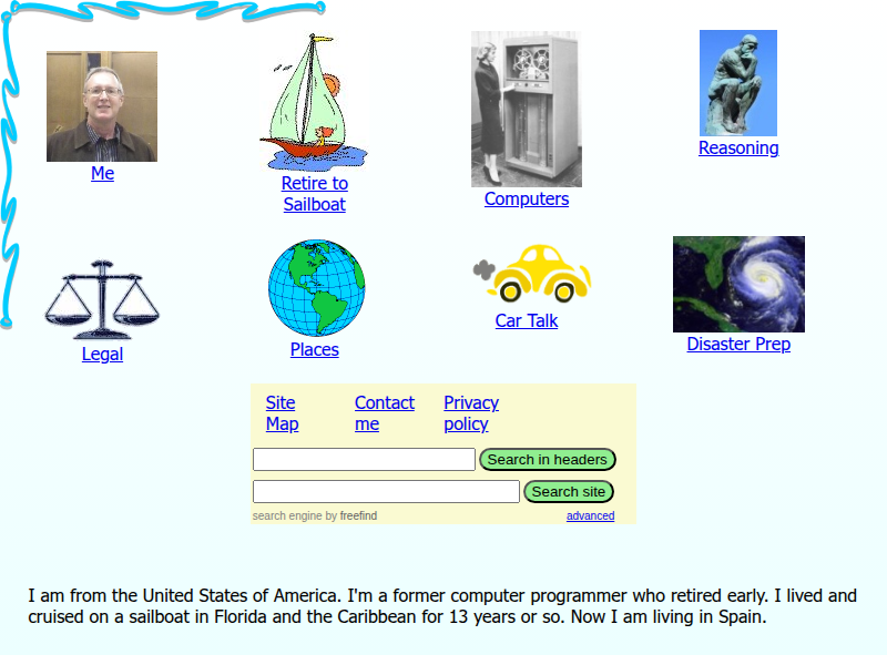 Screenshot of billdietrich.me